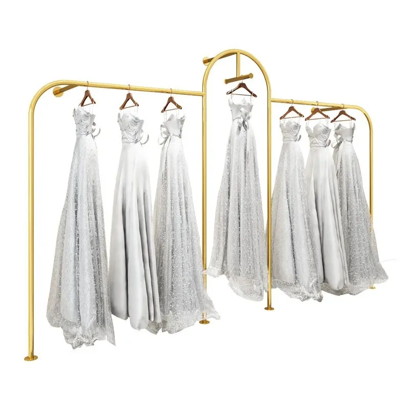 

Wedding dress racks, wall hangers, clothing store display racks