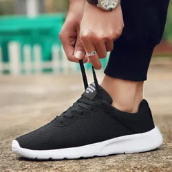 Fashion Mens Sneakers Walking Running Shoes Men Mesh Breathable Casual Shoes Comfort Outdoor Lightweight Sports Shoes for Tenis