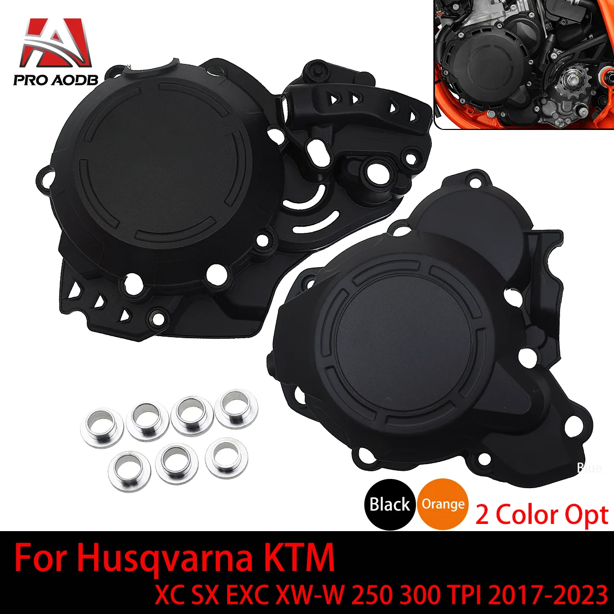 

Motorcycle Lgnition Clutch Cover Guard Protector Kit For Husqvarna GAS GAS For KTM EXC TPI 250 300 XC XCW 2017 2023 TPI SX250