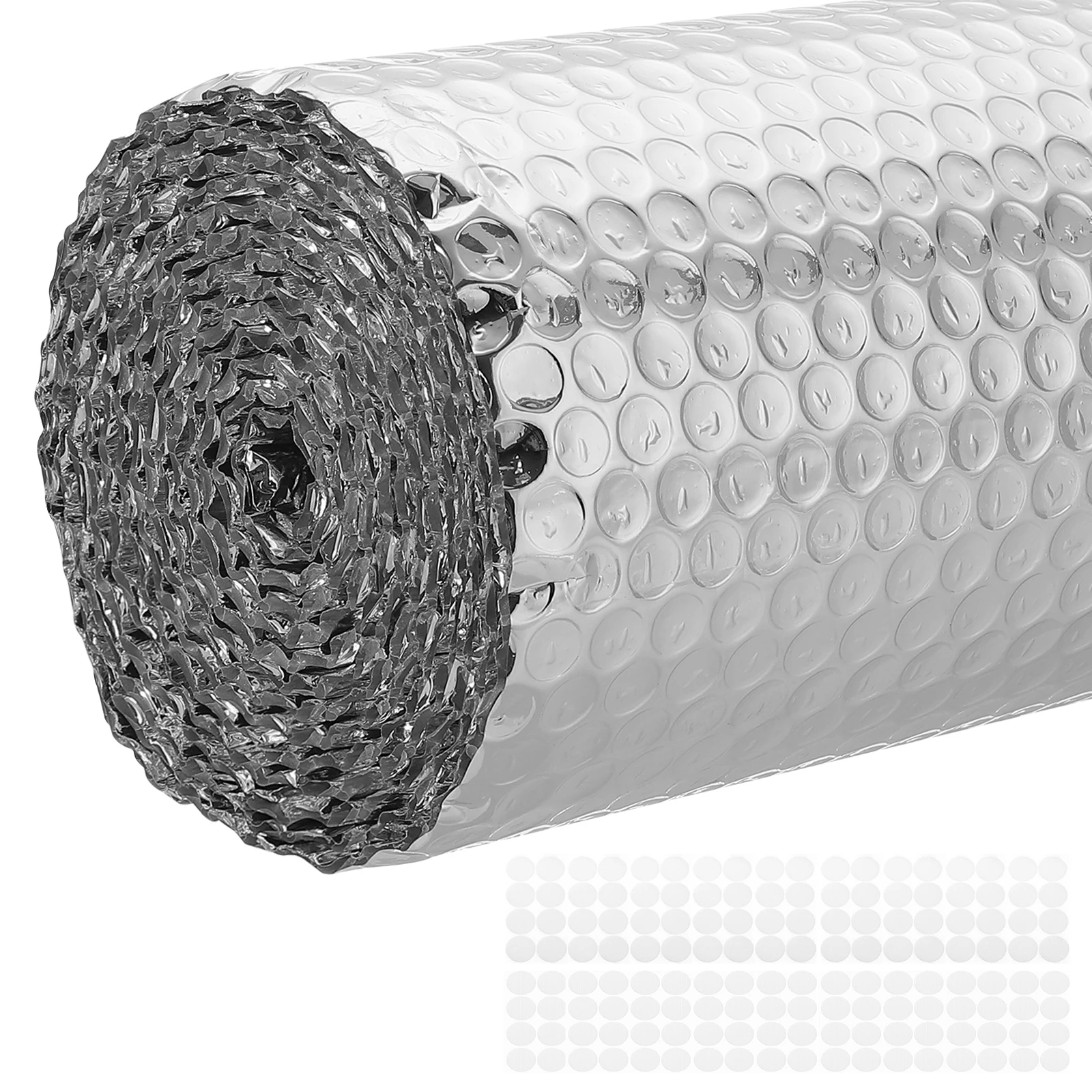 

1/2 шт. светоотражающий пузырьковый изоляционный лист, двухсторонняя алюминиевая фольга, пузырьковый щит, терморадиационный барьер для окон, крыши автофургона
