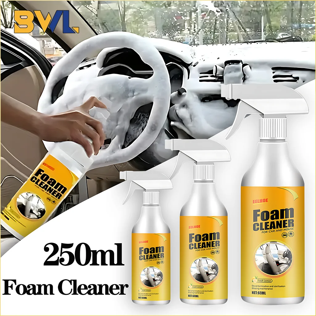 Multifunctional Foam Cleaner Car Interior Stain Removal and Cleaning Leather Seat Foam Cleaner Spray Foam Maintenance Wash Car