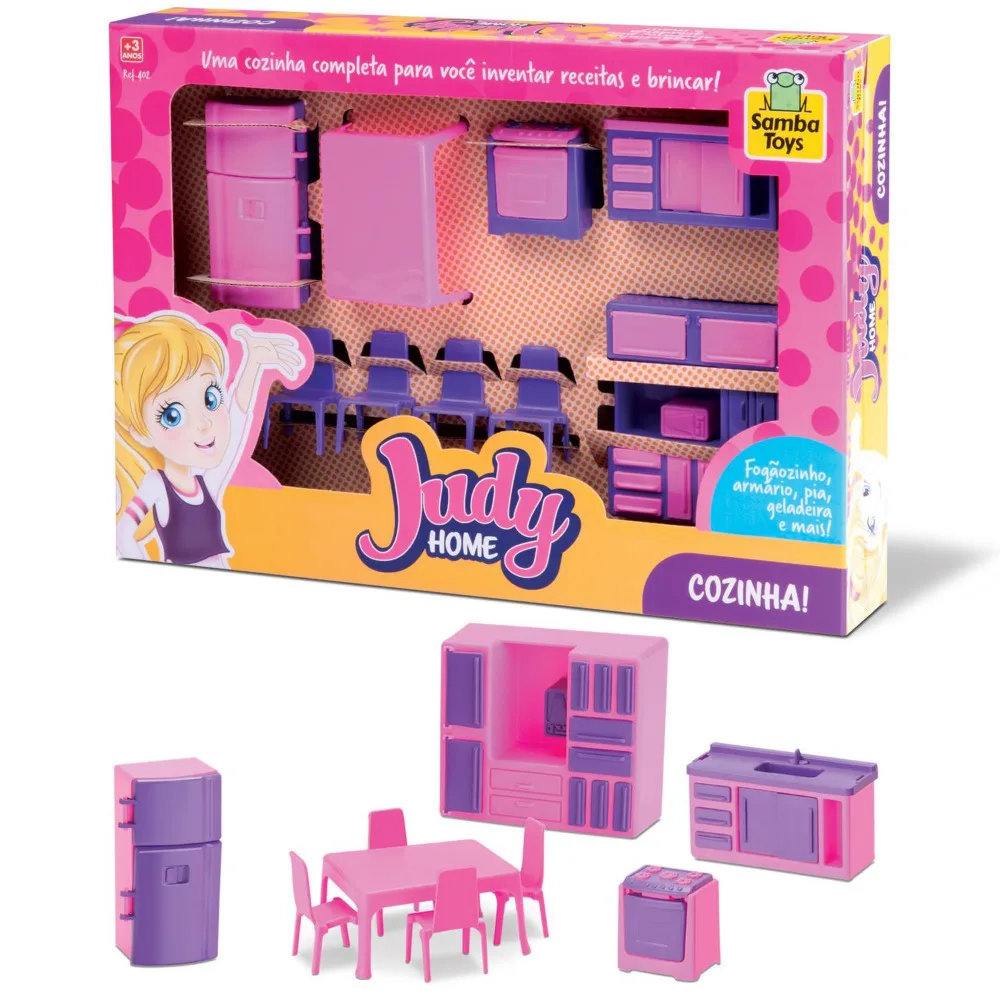 Cozinha Casa Boneca Rosa Judy Home Sale Casinha Samba Toys