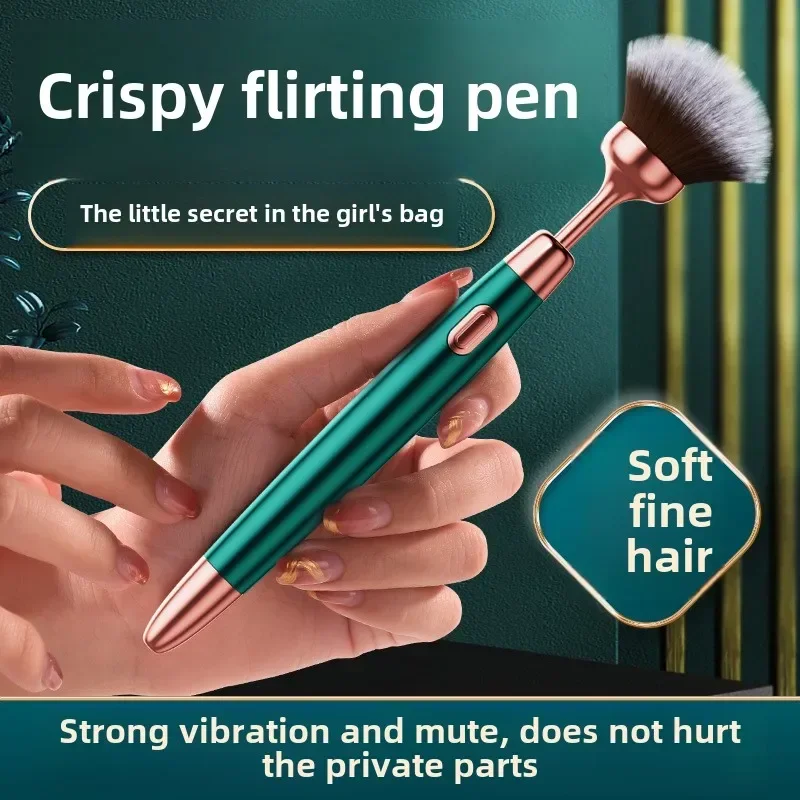 فرشاة للمكياج الهزاز G-بقعة الحلمة البظر محفز AV عصا سحرية المثيرة السفر ودية العلاقة الحميمة أدوات الجنس لعب للنساء