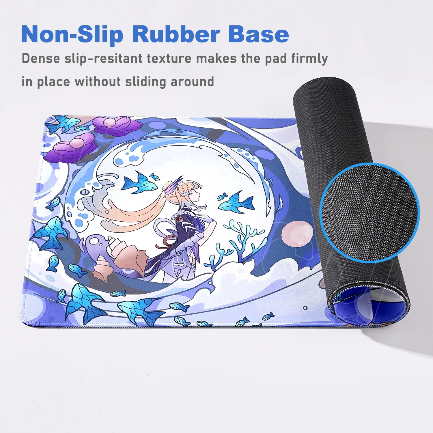 HD Inazuma شخصية ماوس الوسادة Sangonomiya Kokomi كوجو سارة جينشين تأثير المطاط محمول ألعاب ماوس الوسادة أنيمي 900x400 مللي متر حصيرة مكتبية