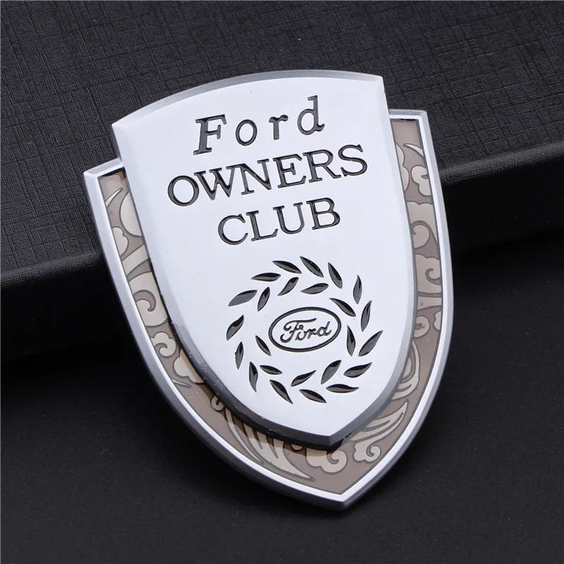 Auto Accessories Shield Badge Car Sticker for Ford Fusion Transit Fiesta Monde Focus Maverick Smax Ranger Kuga Window Body Decal
