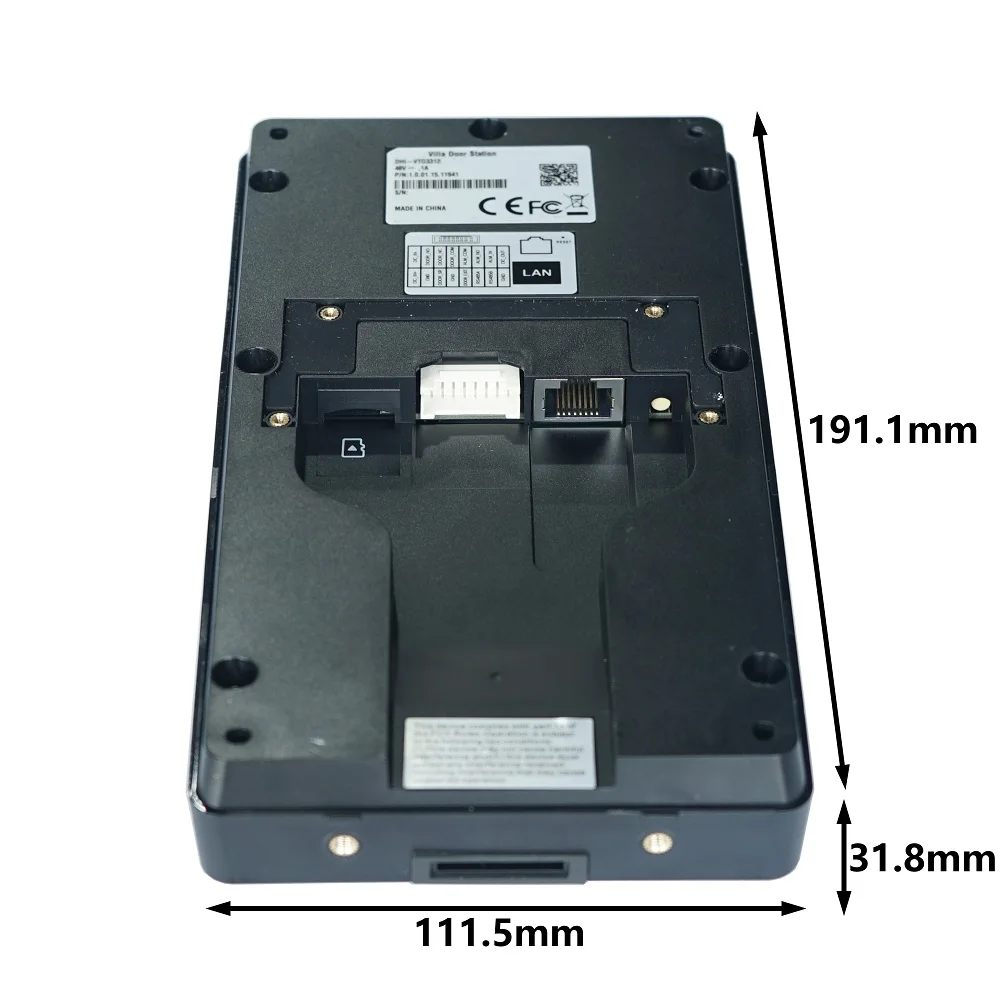 Dahua mehrsprachiges IP-Video-Intercom-Kit, VTO3311Q-WP & VTH2621G-P, P2P-Wolke, Türklingel 1, 2, 3 ,4 Tasten sind einstellbar