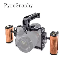 PyroGraphy A7 III/A7R III/A 9 Cage Kit Handheld Shooting Kit with Full Cage Top Handle Side Handle Grip for Sony A7III/A7RIII/A9