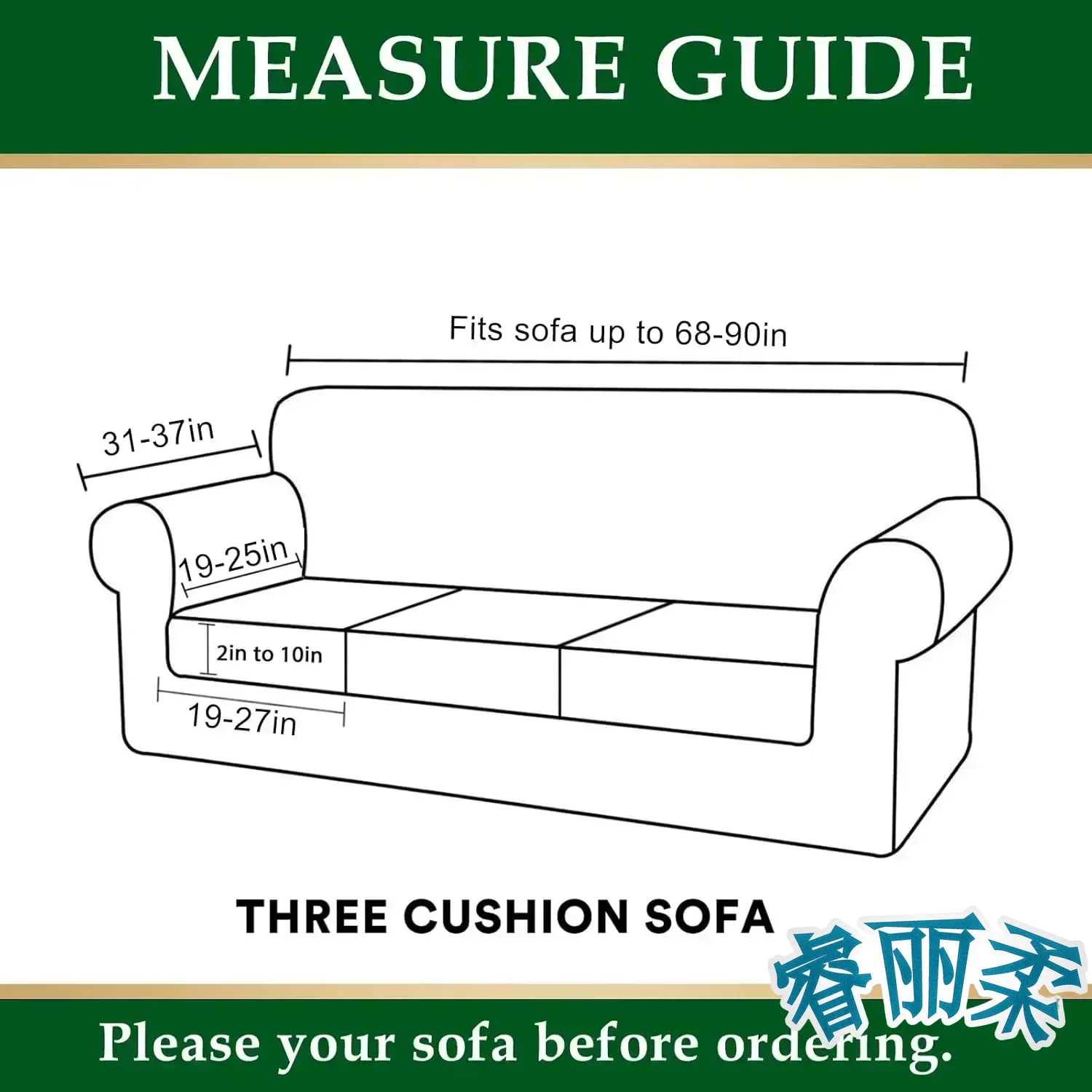 Stretch Sofa Slipcover 1/2/3 Seater Separate Cushion Couch Cover Washable Printed Sofa Furniture Cover For Living Room Removable