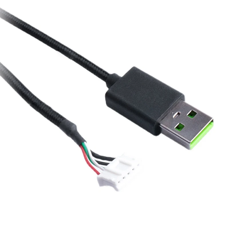 USB Charging Cable PVC Line Wire for Razer Kraken Ultimate / 7.1 V2 RGB / V3 Wired / Kitty Edition Headphone Part Repair F19E