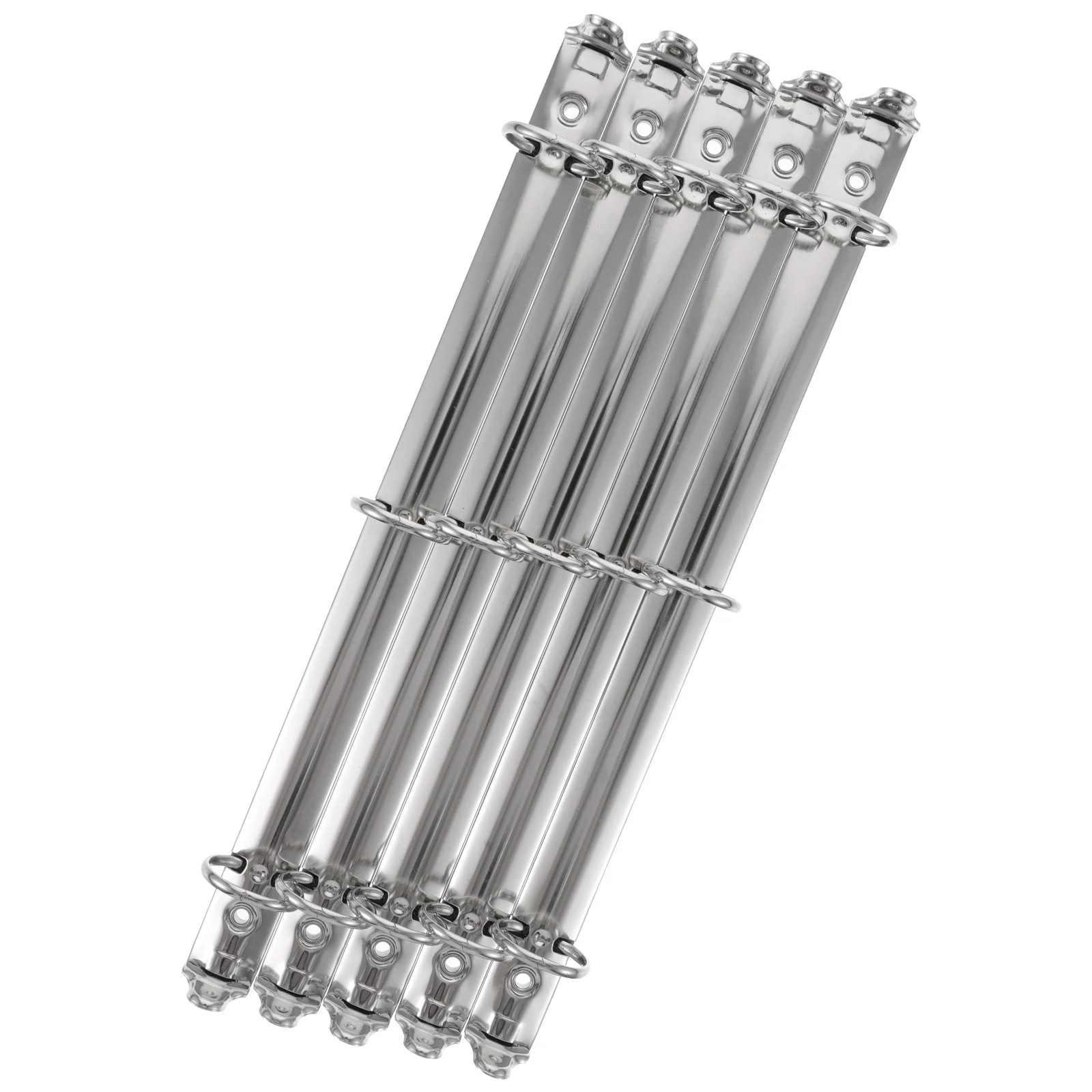 

5pcs Three Hole Binder Mechanism Rings Metal Loose Leaf Notebook Planner 3-Ring Combs Lightweight File for School