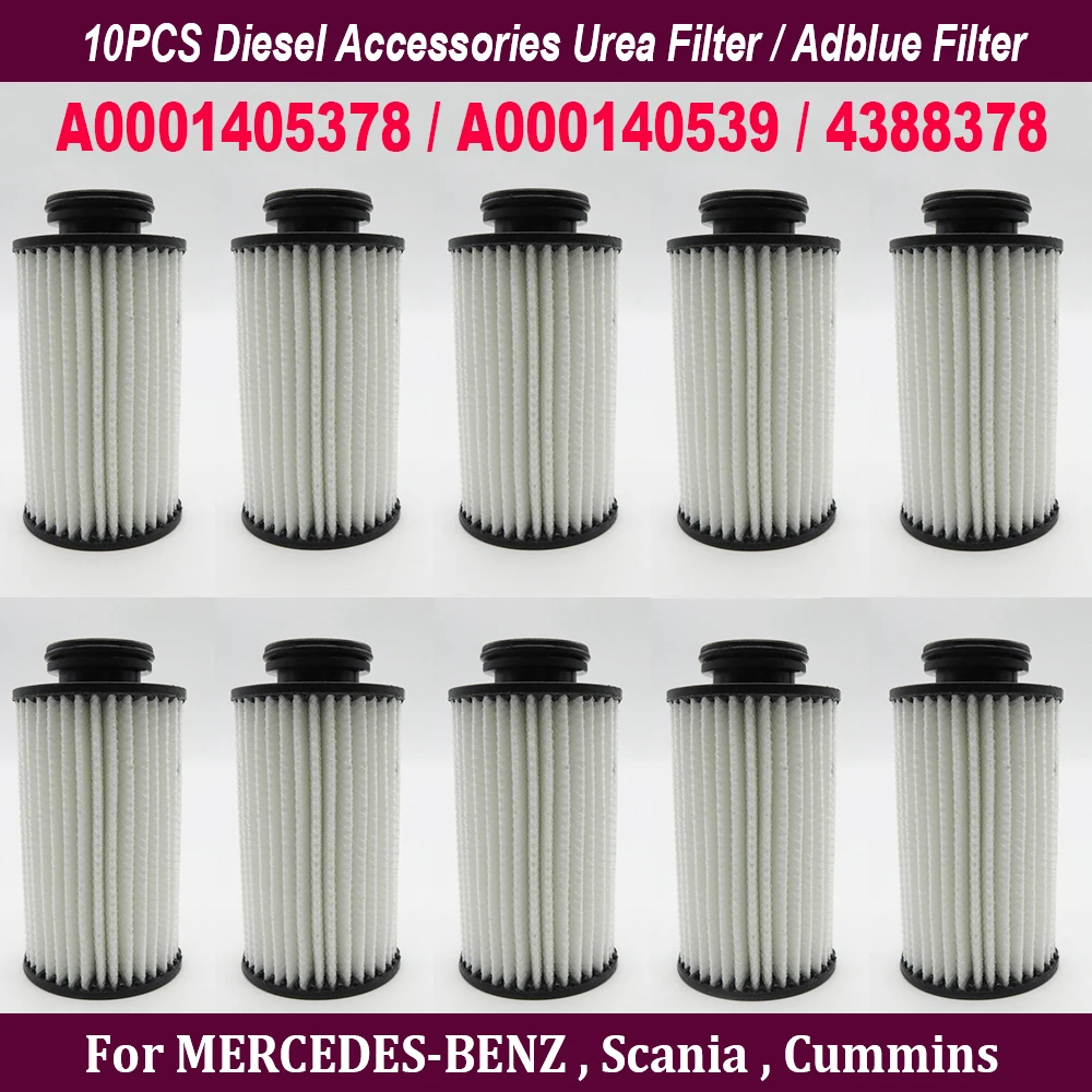 10PCS Diesel Accessories Urea Filter / Adblue Filter A0001405378 / A000140539 /4388378 For MERCEDES-BENZ Scania Cummins