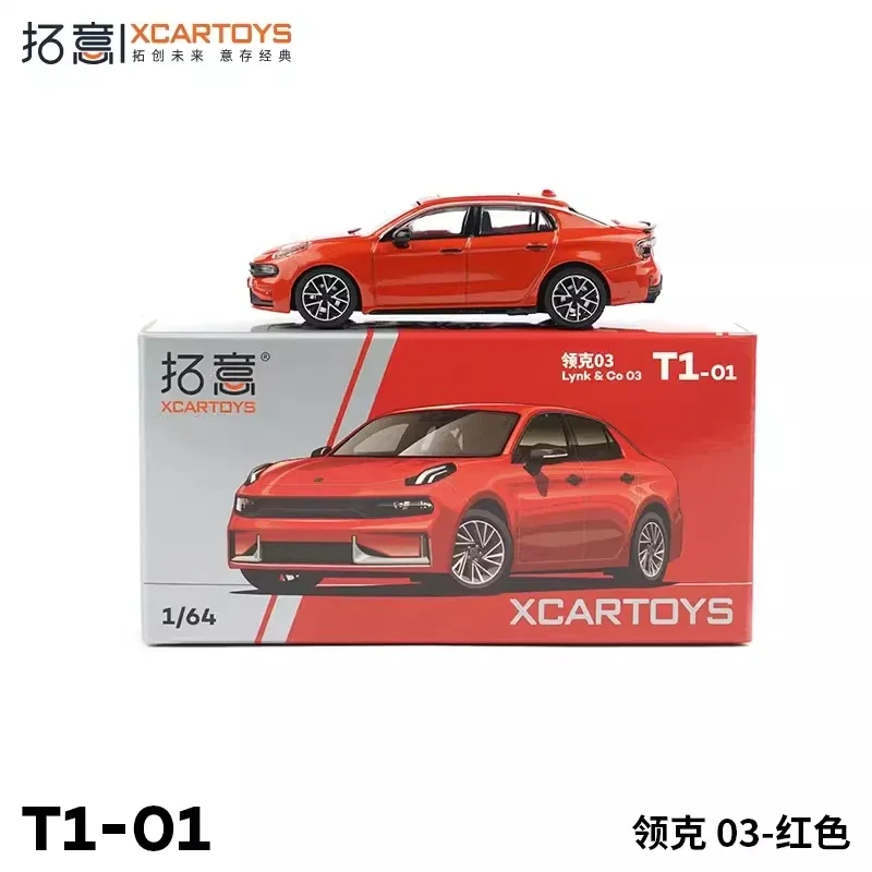 XCarToys 1:64 Lynk & Co 03 rode gegoten modelauto