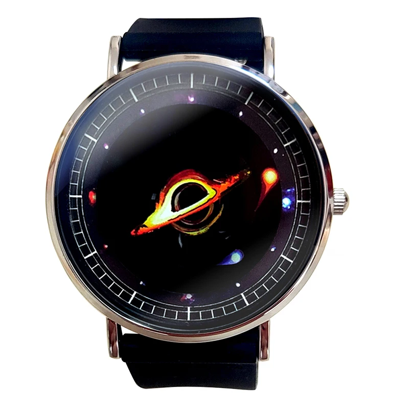 watch blackhole silicone strap quartz ultrathin waterproof Creative design classic style