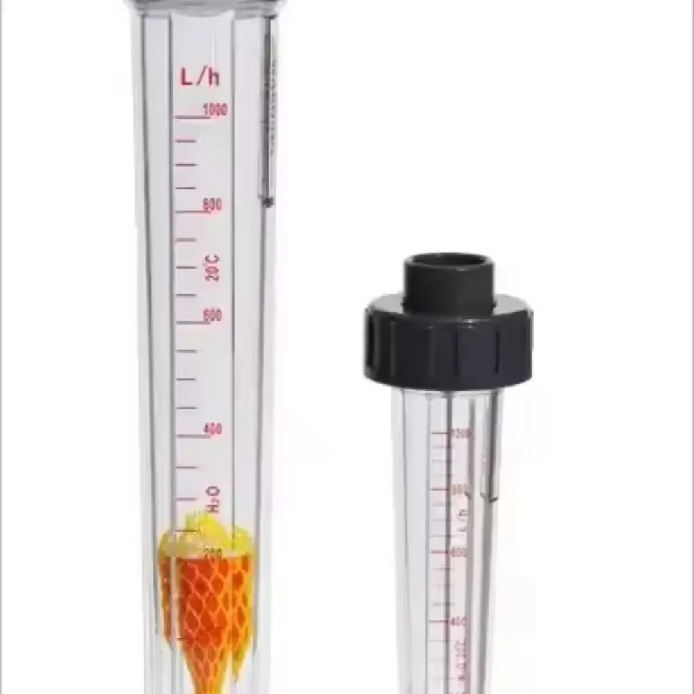 

Plastic tube float flowmeter liquid socket bonded flange water
