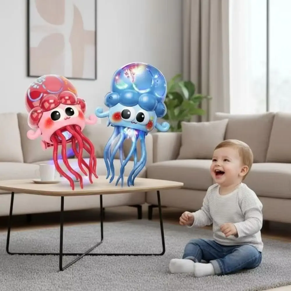 プラスチック製の電動ダンス機能付きタコ。振動や動き、歩行、ダンスなどのインタラクティブな機能を備えた、コレクションに最適なタコ。