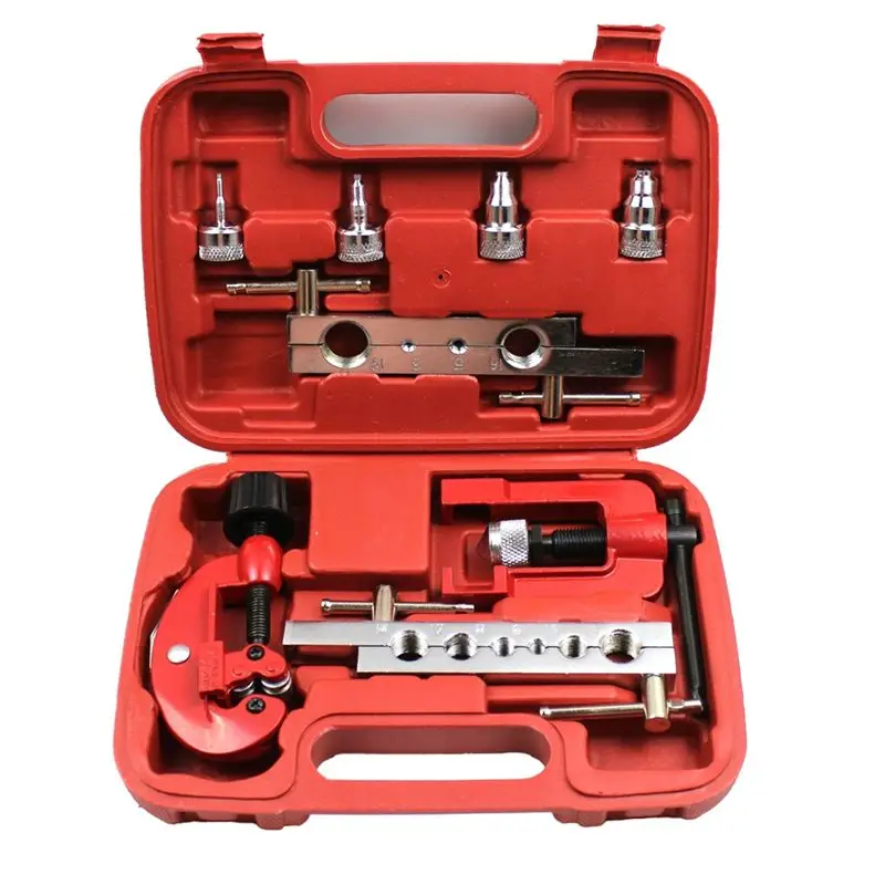 

8Pcs Copper Brake Oil Pipe Repair Kit 3-19Mm, Double Flaring Mold Cutter For Pipe Cutting And Flaring-A78G