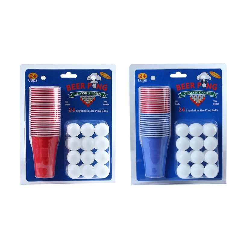 

Drinking Game Cup Pingpong Set Adults Men Party Indoor Board Game Set Family Gathering Reusable Cups Ball Set