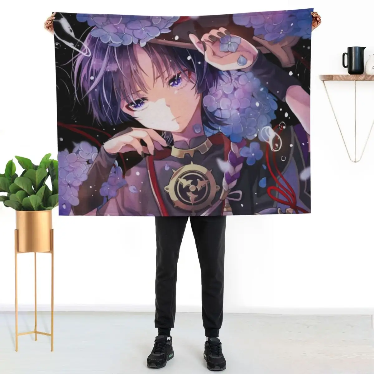 

genshin scaramouche #1 Throw Blanket Summer Cool Breathable Blanket for Sleeping