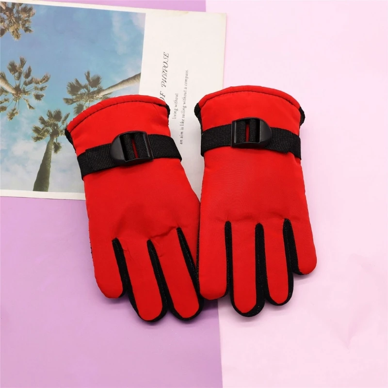 Winter Snow Mittens for Children Kids Waterproof Ski Gloves Thermal Gloves for Outdoor Sports Cycling Skiing Riding