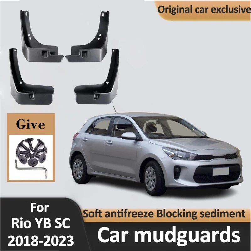 

Mudguards For Kia Rio MK4 4 YB SC Tonic 2018-2023 2019 2022 Car Mud Flap Fender Splash Guards Replacement Automotive Accessories