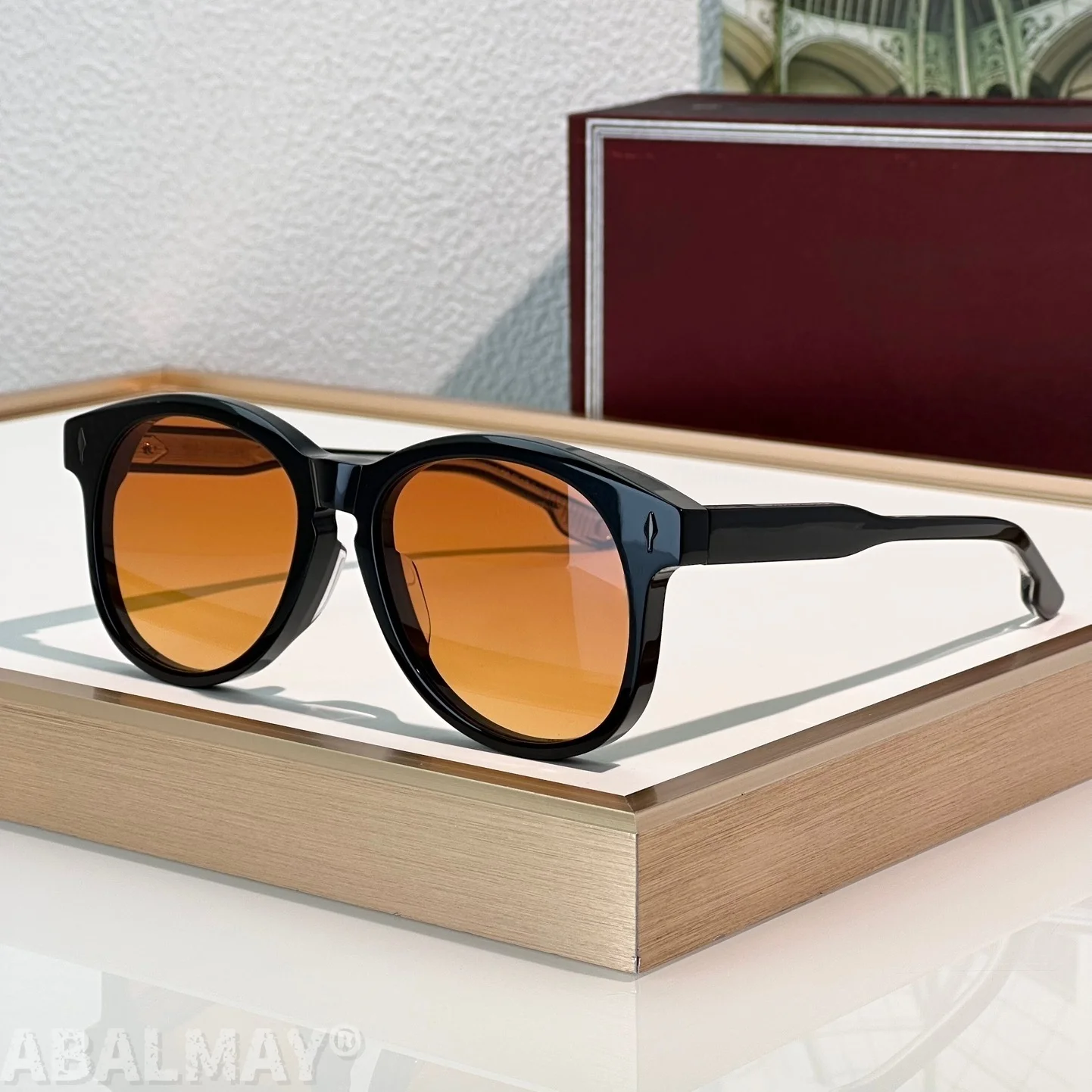 

KAY 56-18-146 Top Quality Mens Sunglasses for Women Classic Punk Luxury Acetate Titanium UV400 Designer Sunglasses with box