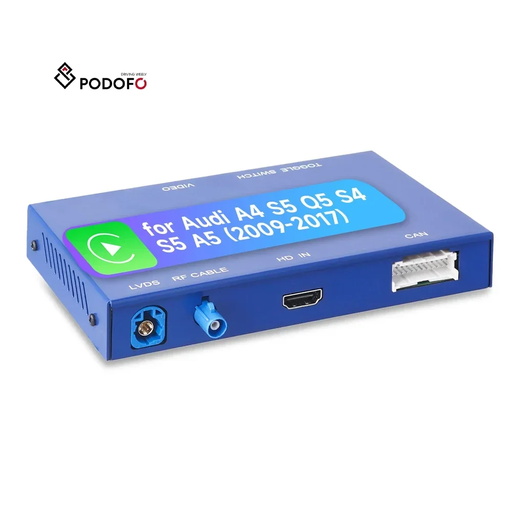 

NEW Podofo Wireless Carplay Android Auto Module For A4/S5/Q5/S4/S5/A5 (2009-2017) 3G MMI System Navigation/Mirror Link OEM