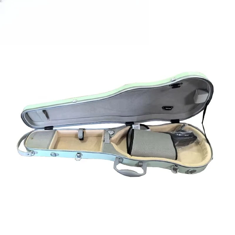 

Жесткий футляр для скрипки с треугольными стекловолокнами 4/4, разные цвета, музыкальные аксессуары, сделано в Китае