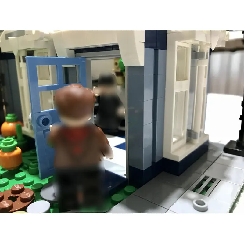 MOC-57611 목수의 작업장 가구 매장 MOC 모듈형 주택 빌딩 블록 스트리트 뷰 건축 장난감 빌딩 블록