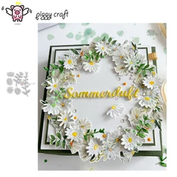 Piggy Craft metal cutting dies cut die mold Flower leaf decoration Scrapbook paper craft knife mould blade punch stencils dies