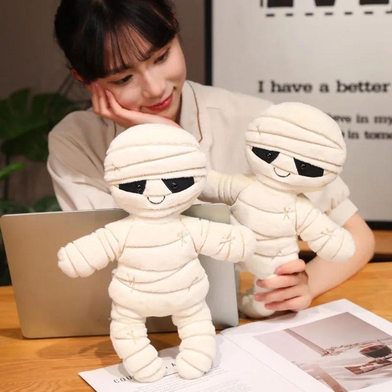 Plush Toy Funny Halloween 10-40cm Mummy Pumpkin Skeleton Doll Prank Room Decoration Pillow For Boys And Girls Gifts