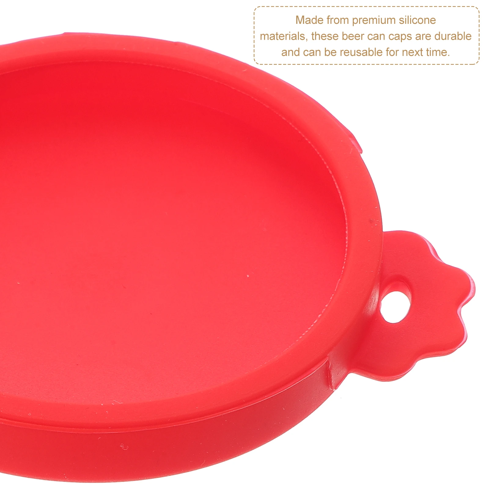 

10 Pcs Can Lids Seal and Fresh-keeping Cover Beverage Beer Soda Tops Sealer Caps Red Spill Stopper Reusable for Drinks