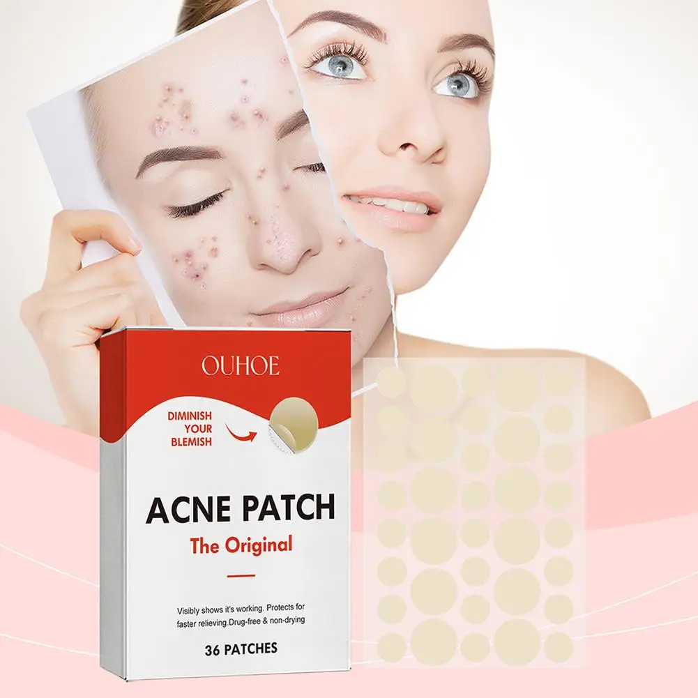 NEW 36PCS Repair Acne Pimple Patch Face Invisible Stickers Blemishes Pimple Closed Fade Blemishes Care Skin Acne Marks Cove F6T8