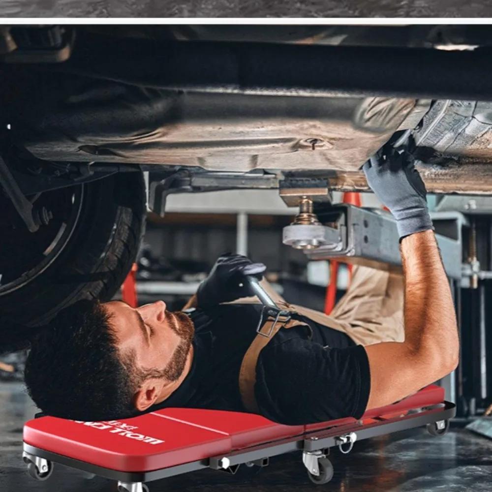 36-inch Thickened Car Repair Reclining Board Smooth Sliding of Universal Wheels Foldable Car Repair Flatbed Seat Durable Tool