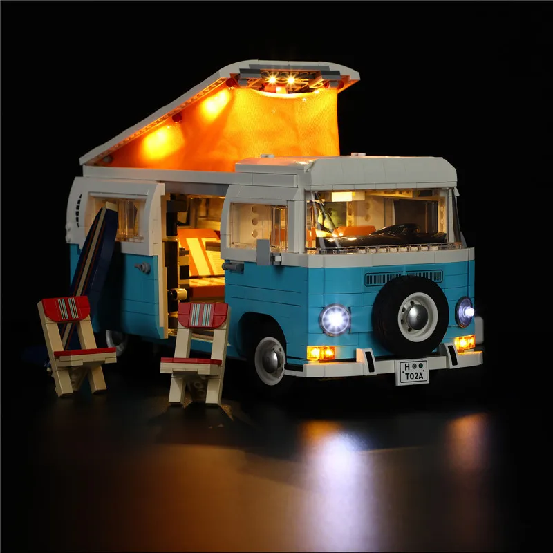 DIY LED Light Kit For LEGO 10279 T2 Camper Van Building Block Set ( Only LED Light,Without Blocks Model)