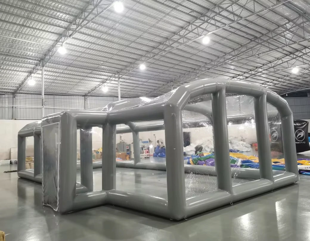 Custom Airtight Inflatable Pool Dome Tent PVC Transparent Inflatable Pool Cover Large Clear Inflatable Event Tent