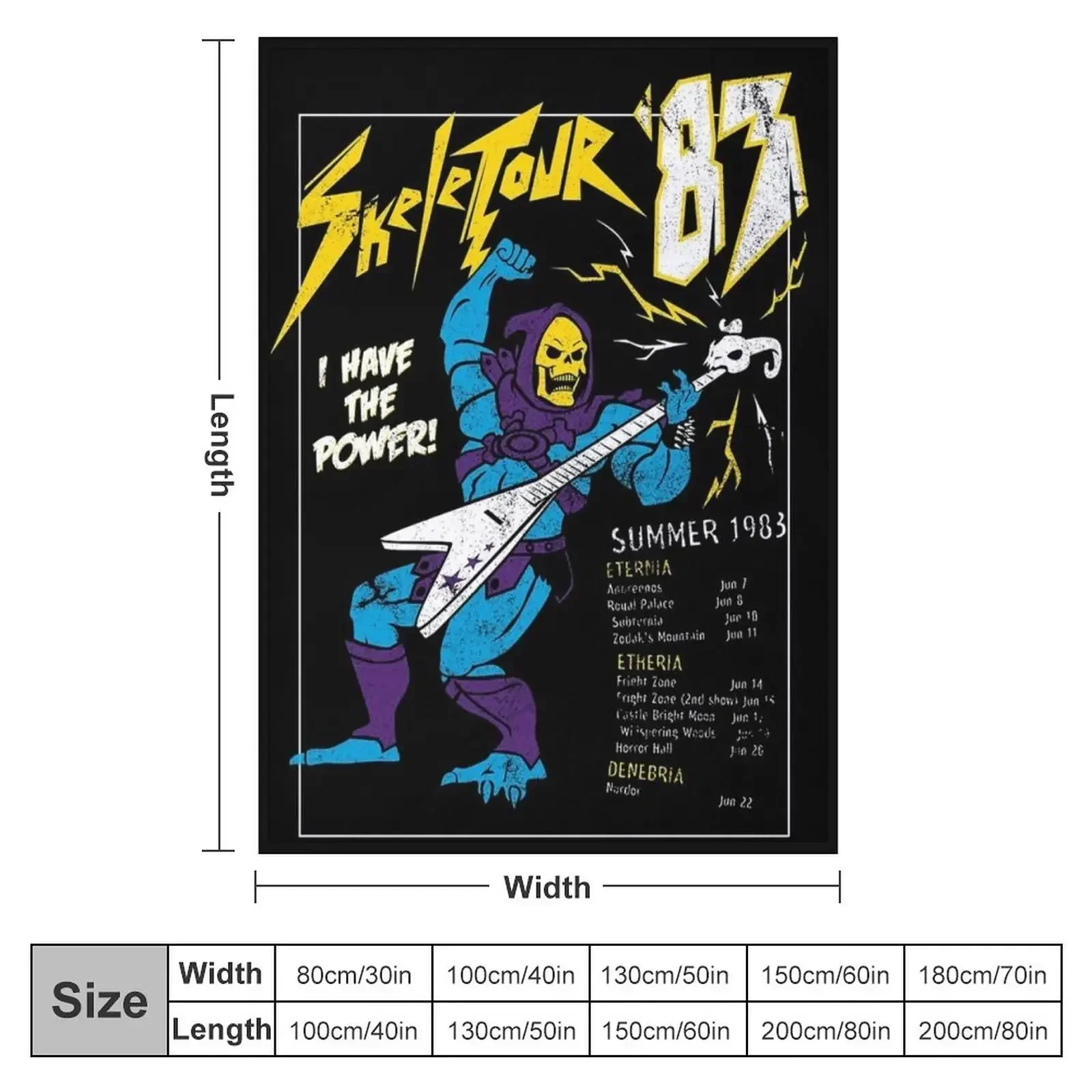 Skeletor Throw Blanket Retros decorative Blankets