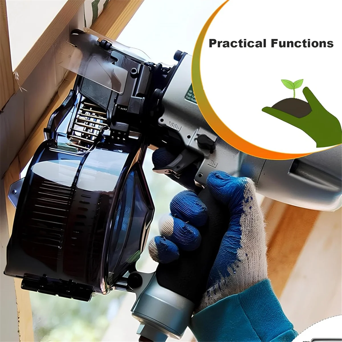 BAAQ Accesorios de pala neumática Cincel de aire Juego de herramientas de aire Retenedor de resorte de aire Cincel neumático Retenedor de resorte de cincel neumático