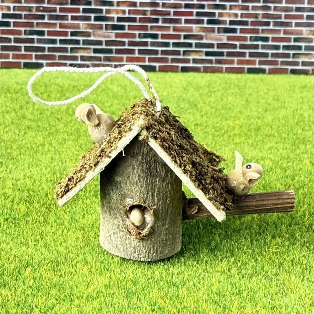 Modelo de cena de casa de bonecas em escala 1/12, acessórios de boneca de resina, cena grden, fazendo casa de brincar, micro paisagem