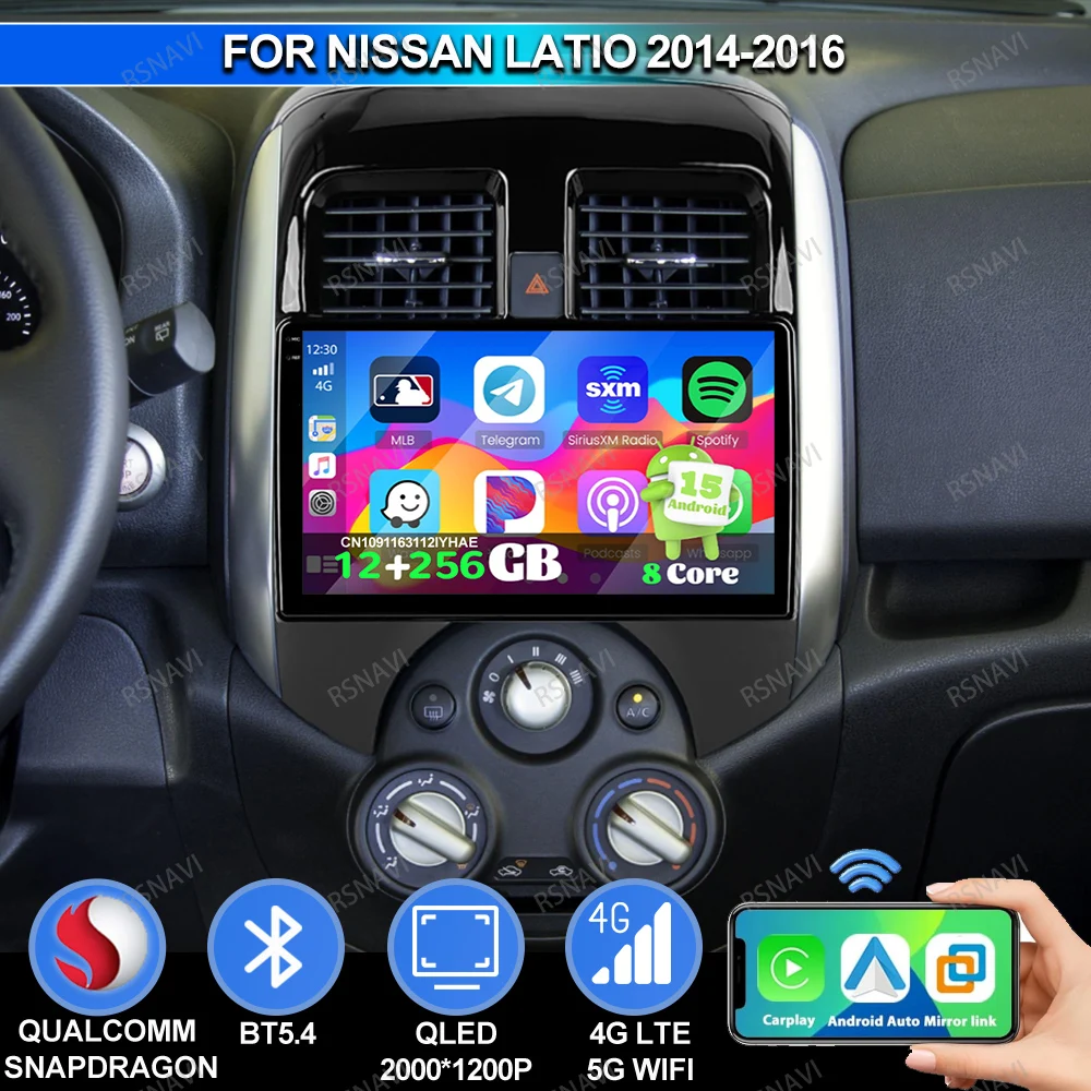 راديو السيارة أندرويد 15 لنيسان لاتيو 2014 2015 2016 باسات B 8 كور ألفا روميو 159 لابابا 5G واي فاي جهاز تنظيف يعمل بالضغط العالي DSP IPS #1