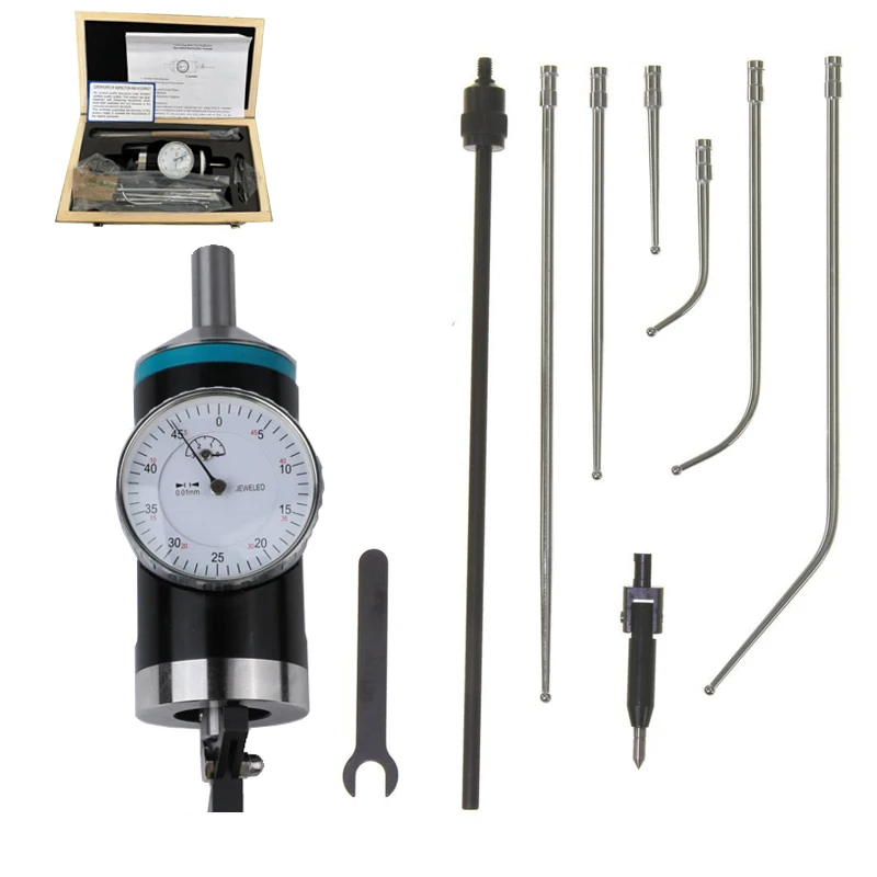 Coaxial Centering Indicator black, 0.01mm Milling Machine Alignment Dial Test, 0-3mm Positionering Measurement Tool