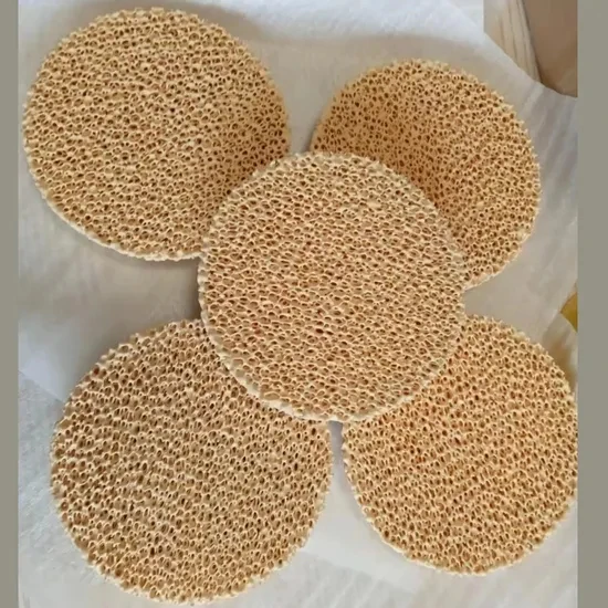 

High quality zirconia filter φ 40MM foam ceramic filter screen/ZrO2 high temperature resistant material
