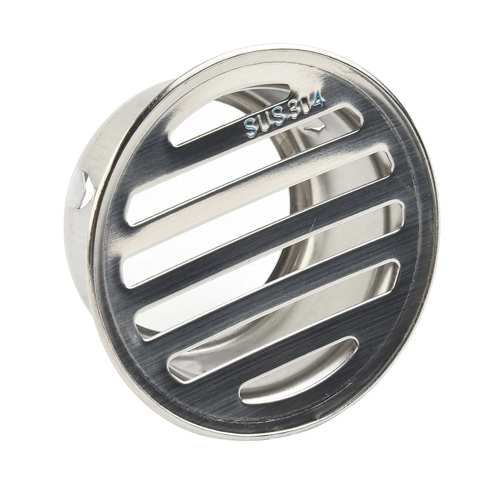 Round Flat Floor Drain Cover Made of 304 Stainless Steel and Practical for Garden Balcony and Drainage Systems