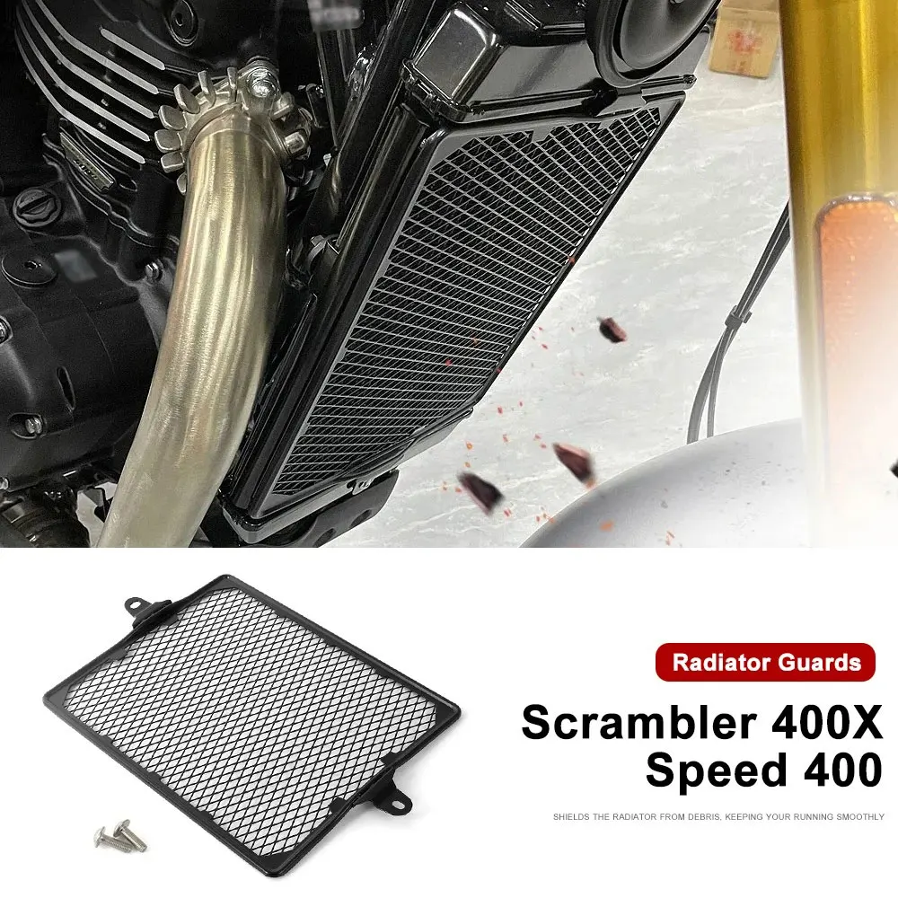 Motorcycle Radiator Guards Grille Cover For Scrambler 400X Speed 400 Radiator Protector Modification Accessories