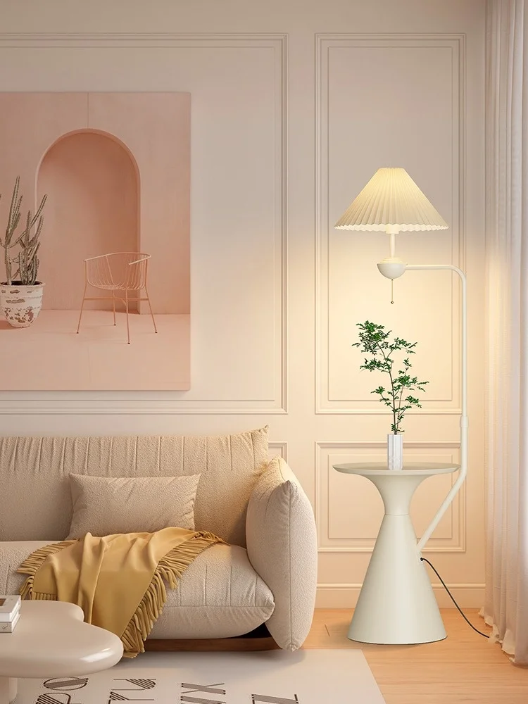 

French cream style floor lamp living room bedroom, sofa luxurious atmosphere modern and simple universal desk lamp