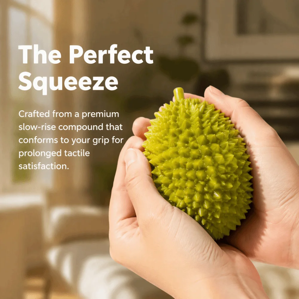 New Color Changing Durian Pinching Simulation Durian Stress Release Squeezable Slow Rebound Mochi Decompression Stress Relief