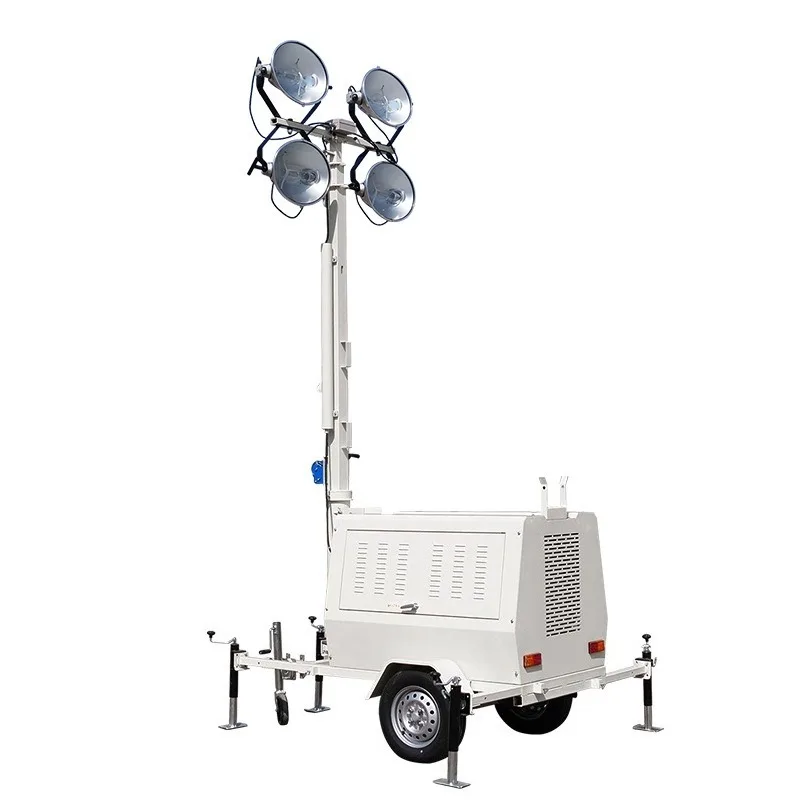 Mobile lighting vehicle Open pit mine self-generating lift lighting