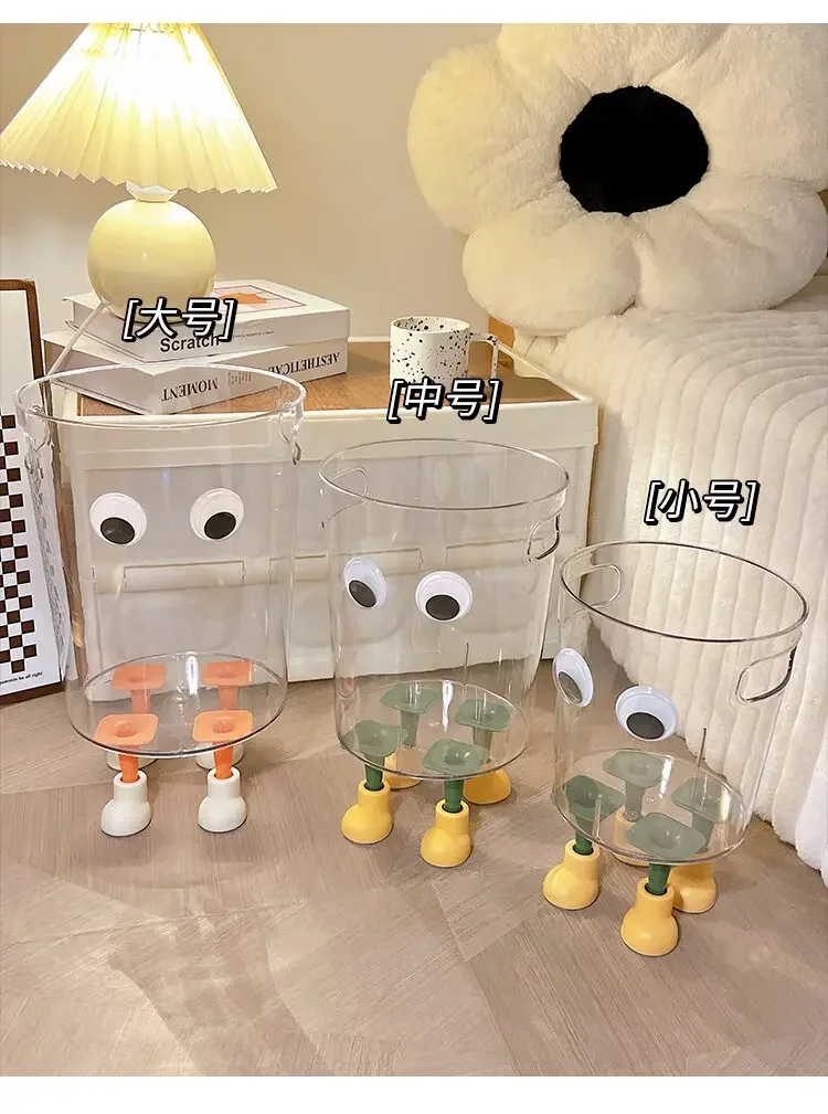 Transparent Trash Can Good-looking For Home New Arrival Creative Ins Trash Can Bedroom Living Room Internet Celebrity Trash Can