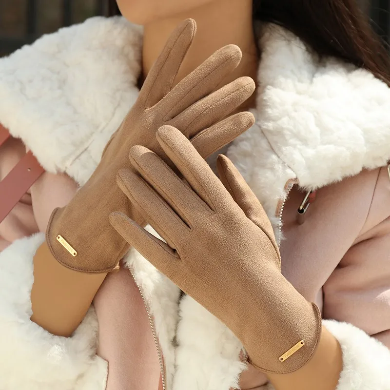 

Women's Winter Thermal Gloves Hand Warm Finger Lady Touch Screen Compatible Thermal Finger Gloves New Style Universal