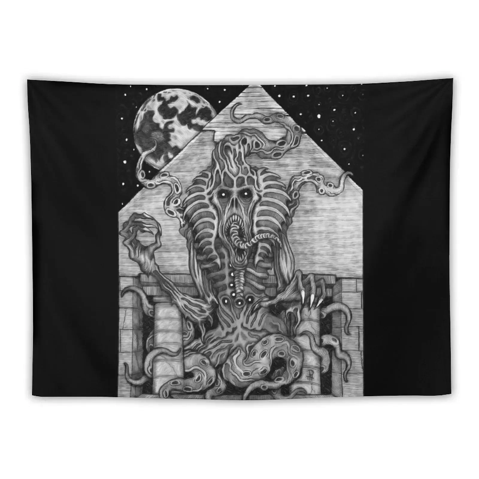 Crawling Chaos - Azhmodai 2018 Tapestry Home And Comfort Decor Wall Carpet Room Decor Room Decor Aesthetic Tapestry