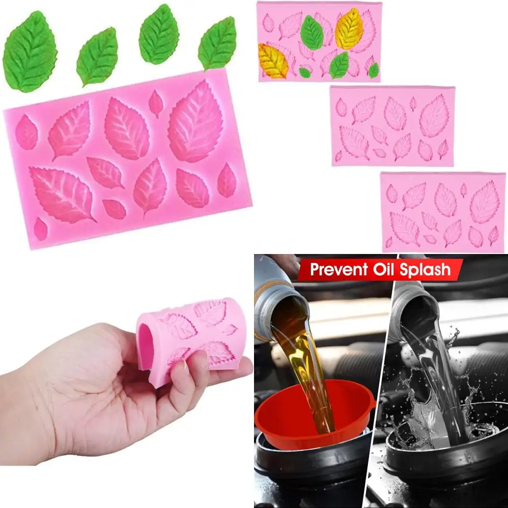 

7 pcs oil funnels, plastic funnel set for automotive use, kitchen use filling bottles, durable small funnels red